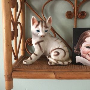 Antique ceramic cat